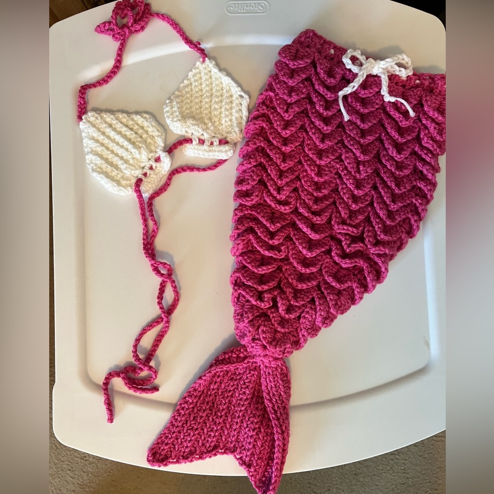 Crochet Mermaid Coatume / Outfit for Baby